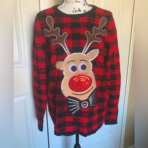 Holiday Time Rudolph the Red Nosed Reindeer Sweater